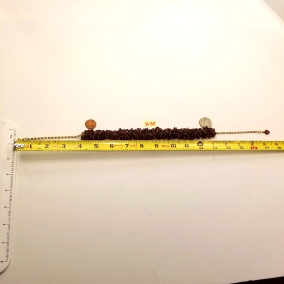 Genuine hand-carved Amethyst Flower Beads Cluster Necklace with Gold-tone Chain - Picture 5 of 13